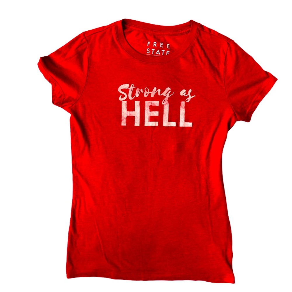 “Strong As Hell” Red Tee